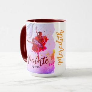 Caneca Ponto de vista Mug de nome do dançarino do Balé