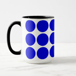 Caneca Pontos azuis de bolinhas