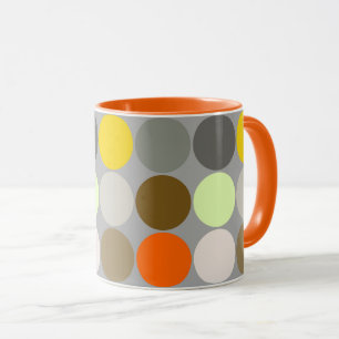 Caneca Pontos gigantes do século médio, Cinzas, Dourado e