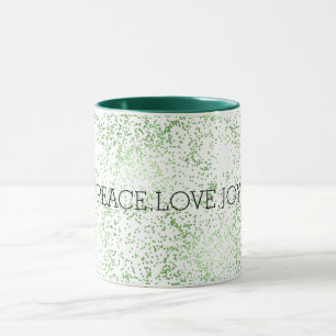 Caneca Pontos Sparkle Verdes Dourados Glitz    
