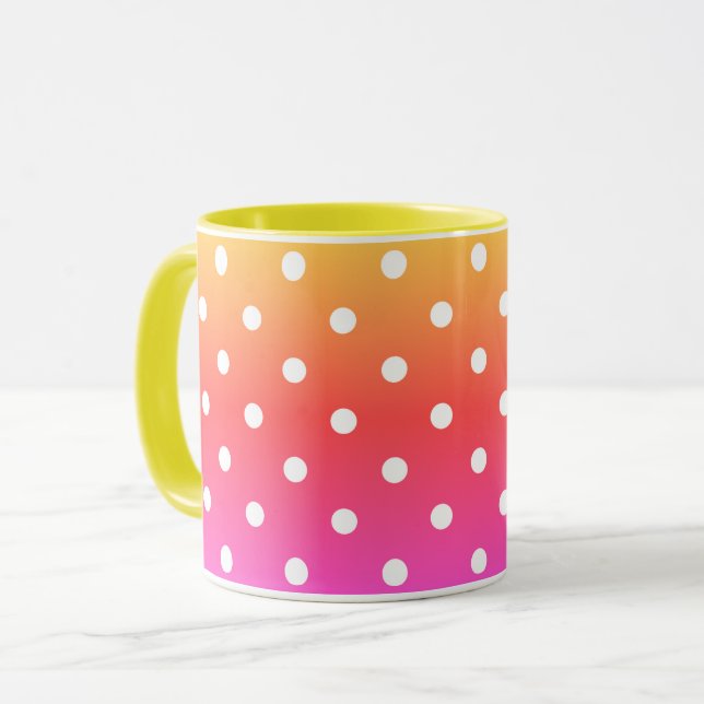 Caneca Pontos vermelhos (Frente Esquerda)