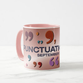 Caneca Pontuação Dia 24 de setembro Combo Mug Rosa