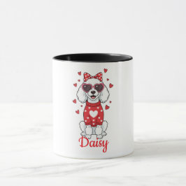 Caneca Poodle dog coffee mug Valentine's Day 2026