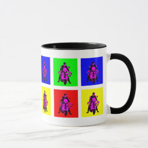 Caneca Pop art do cavaleiro da modificação