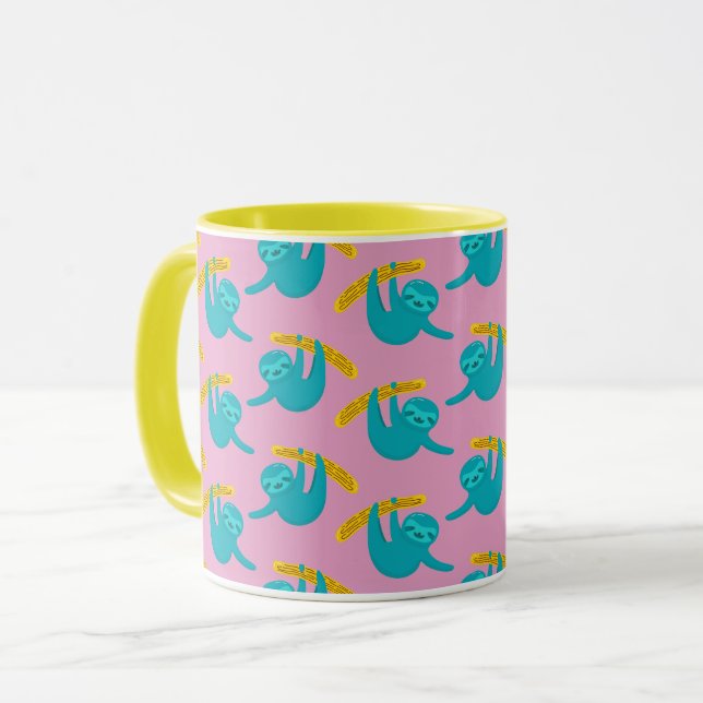 Caneca Pop Art Sloths (Frente Esquerda)