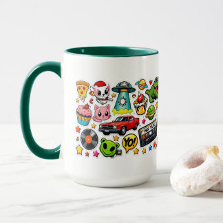 Caneca Pop Art Sticker Collage XXL 36x9 cm