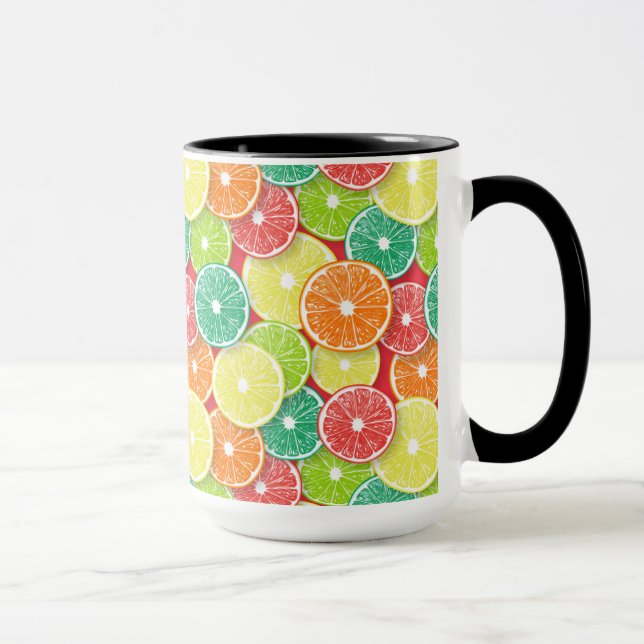 Caneca Pop de fatias de fruta Citrus art 2 (Direita)