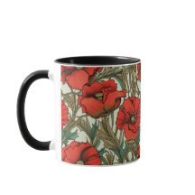 Poppies Café Mug