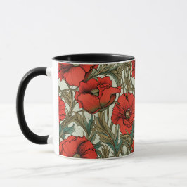 Caneca Poppies Café Mug
