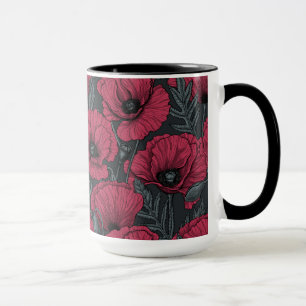 Caneca Poppies em Viva Magenta