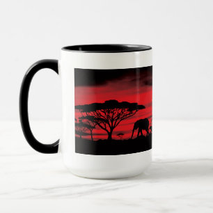 Caneca Pôr do Sol Africano Elefante