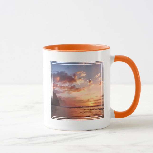 Caneca Pôr do sol ao longo da costa de Kauai (Direita)
