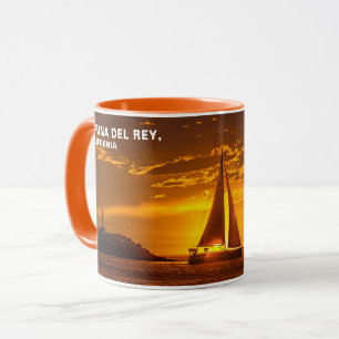 Caneca Pôr do Sol da Hora Dourada com Sa- MARINA DEL REY,