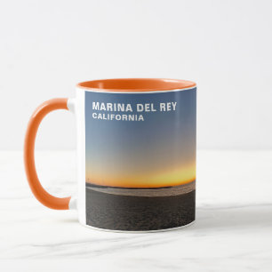 Caneca Pôr do Sol da Hora Dourada - Marina Del Rey, CA Ca