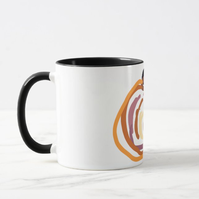 Caneca Pôr do Sol de Abóbora Outono fofo (Esquerda)
