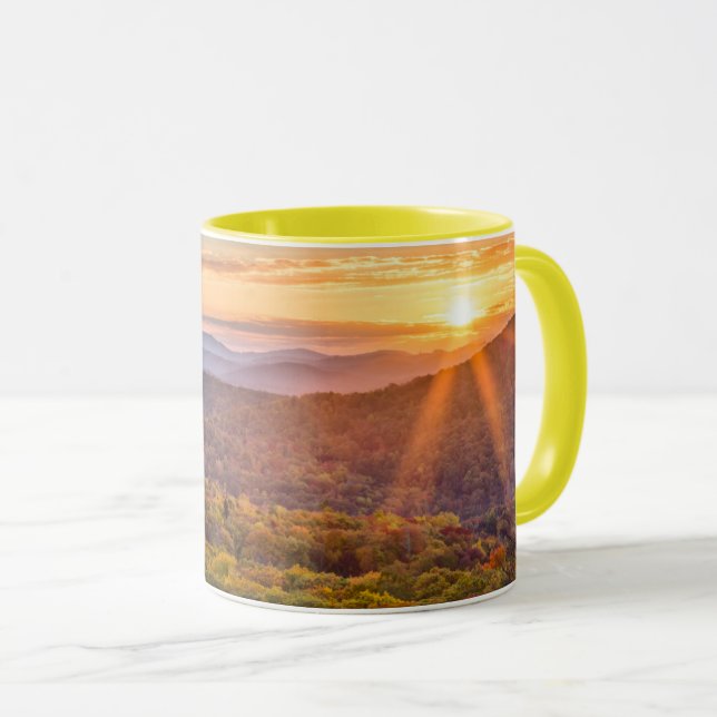 Caneca Pôr do sol de outono de Beacon Heights (Frente Esquerda)