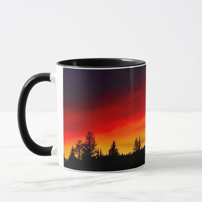 Caneca Por do sol de Yellowstone (Esquerda)