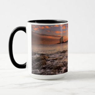 Caneca Por do sol em Barcelona