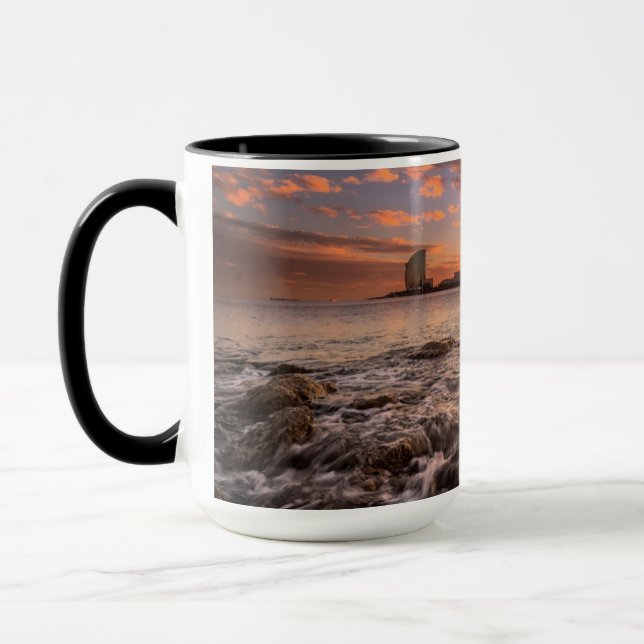 Caneca Por do sol em Barcelona (Esquerda)