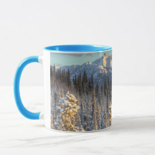 Caneca Por do sol em companheiros da montagem