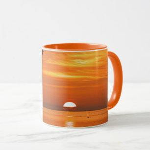 Caneca Pôr do sol em Key West, fotografia cênica,