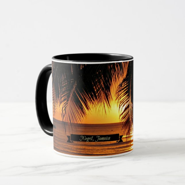 Caneca Pôr do sol em Negril, Jamaica (Frente Esquerda)