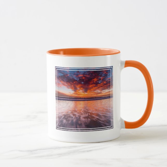 Caneca Pôr do sol sobre as Ilhas do Canal (Direita)