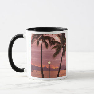 Caneca Pôr do sol sobre Moorea a partir de Sofitel Maeva 