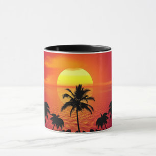 Caneca Pôr do sol tropical