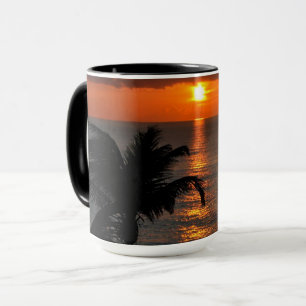 Caneca Pôr do sol tropical lindo