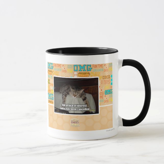 Caneca Por falta de interesse (Direita)