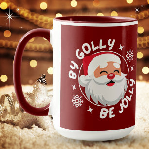 Caneca Por Golly Be Jolly Papais noeis