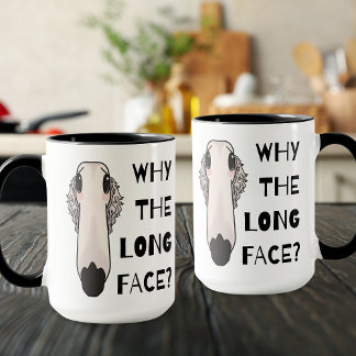 Caneca Por Que O Cachorro Borzoi De Longa Face