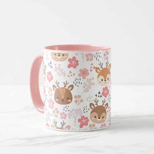 Caneca Porcas e flores (Frente Esquerda)