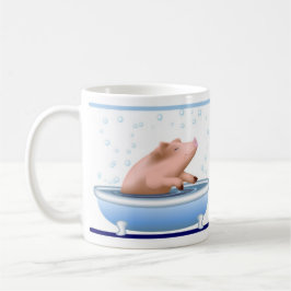 Caneca Porco que toma o banho