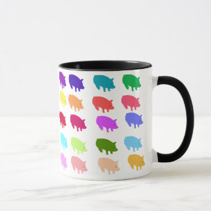Caneca Porcos Arco-Íris
