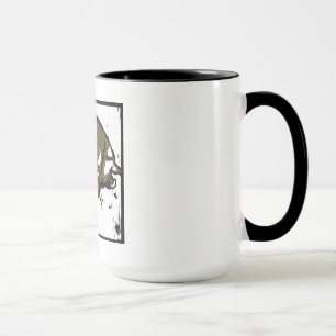 Caneca Porcos De Madeira Vitorianos Em Canas