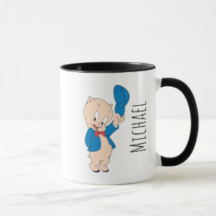 Caneca Porky Pig Chapéus ondulados