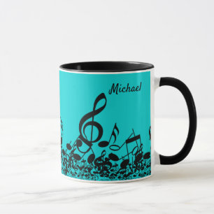Caneca Porque Música - Notas Musicais Presente de Turque