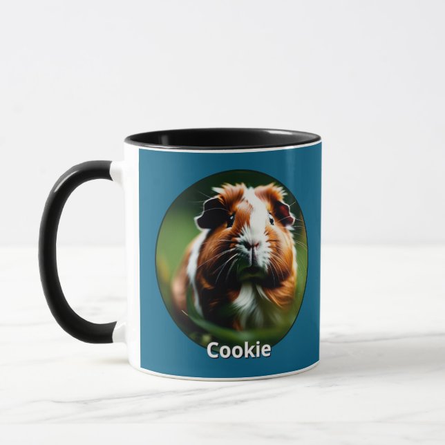 Caneca Porquinho-da-índia Foto Personalizada de Animal de (Esquerda)