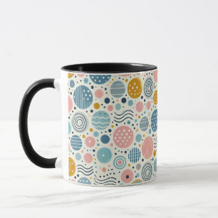 Caneca Portas Elegantes E Ondas De Café