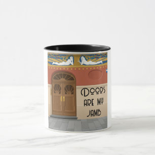 Caneca Portas São Minha Paixão Arte Nova em Blocos de C