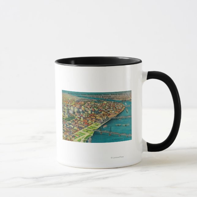 Caneca Portland da Air Show Bridges e (Direita)