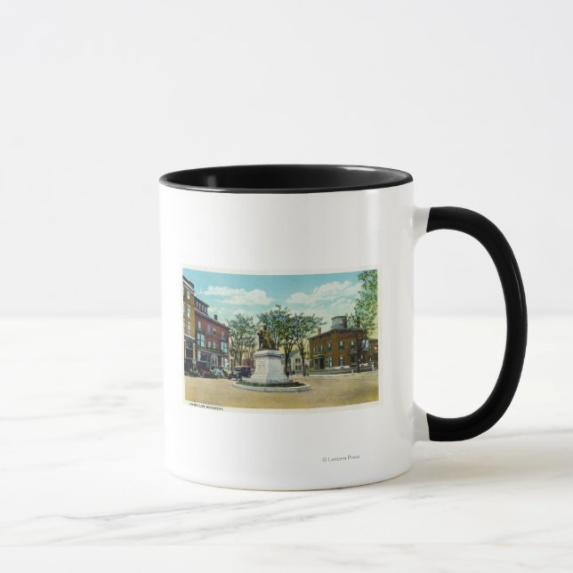 Caneca Portland, MaineLongfellow Monument e Square (Direita)