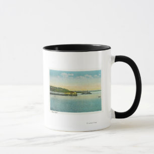 Caneca Portland, MaineView do farol-Inseto