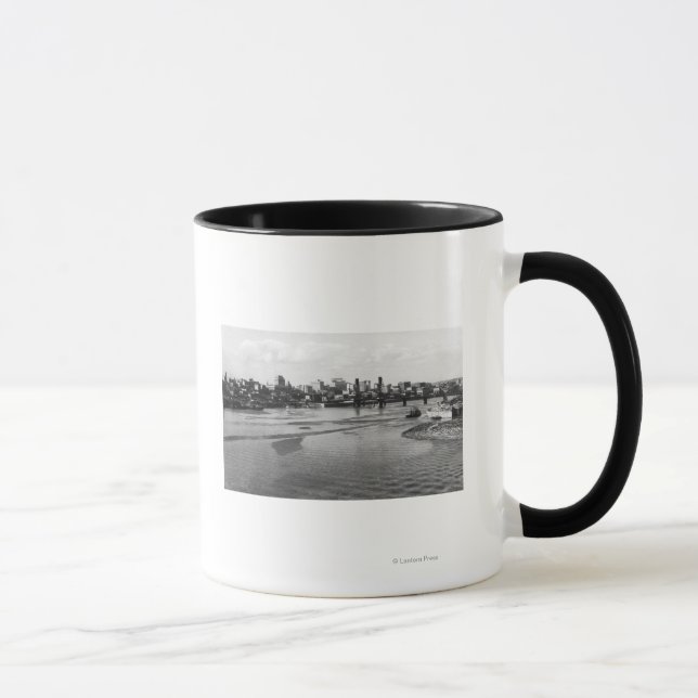 Caneca Portland, Oregon Skyline, do rio Willamette (Direita)