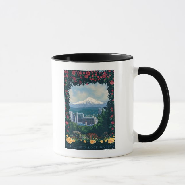 Caneca Portland, OregonRose Garden Scene (Direita)