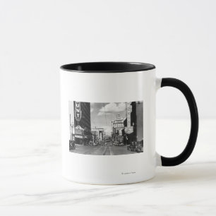 Caneca Portland, OU vista de Broadway que olha norte