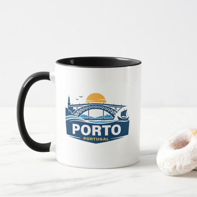 Caneca Porto Portugal Europa (Com Donut)