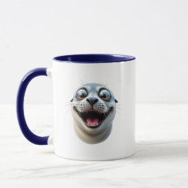 Caneca Portrait d'un phoque super sympa.